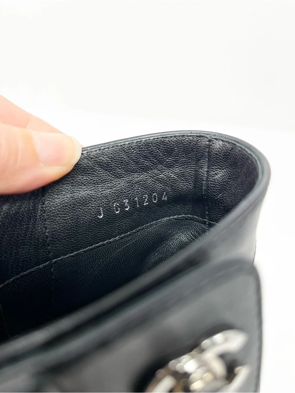 Chanel Black Leather CC Logo Turnlock Ankle Boot Boots Booties Shoes Moto 38 38C